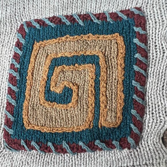 VTG Northern Isles Sweater Vest Sz XL Art Teacher Grannycore Lagenlook Knit Boho - Picture 8 of 12